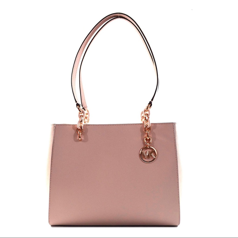 Michael Kors Sofia Blossom Pink Shoulder Bag NWT